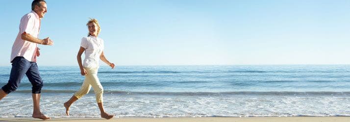 exercise on beach