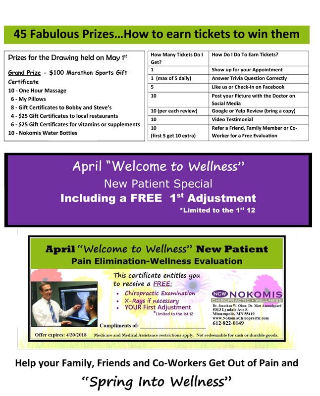 Upcoming Events Held at Nokomis Chiropractic and Wellness