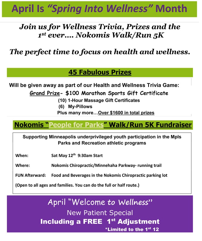 Upcoming Events Held at Nokomis Chiropractic and Wellness