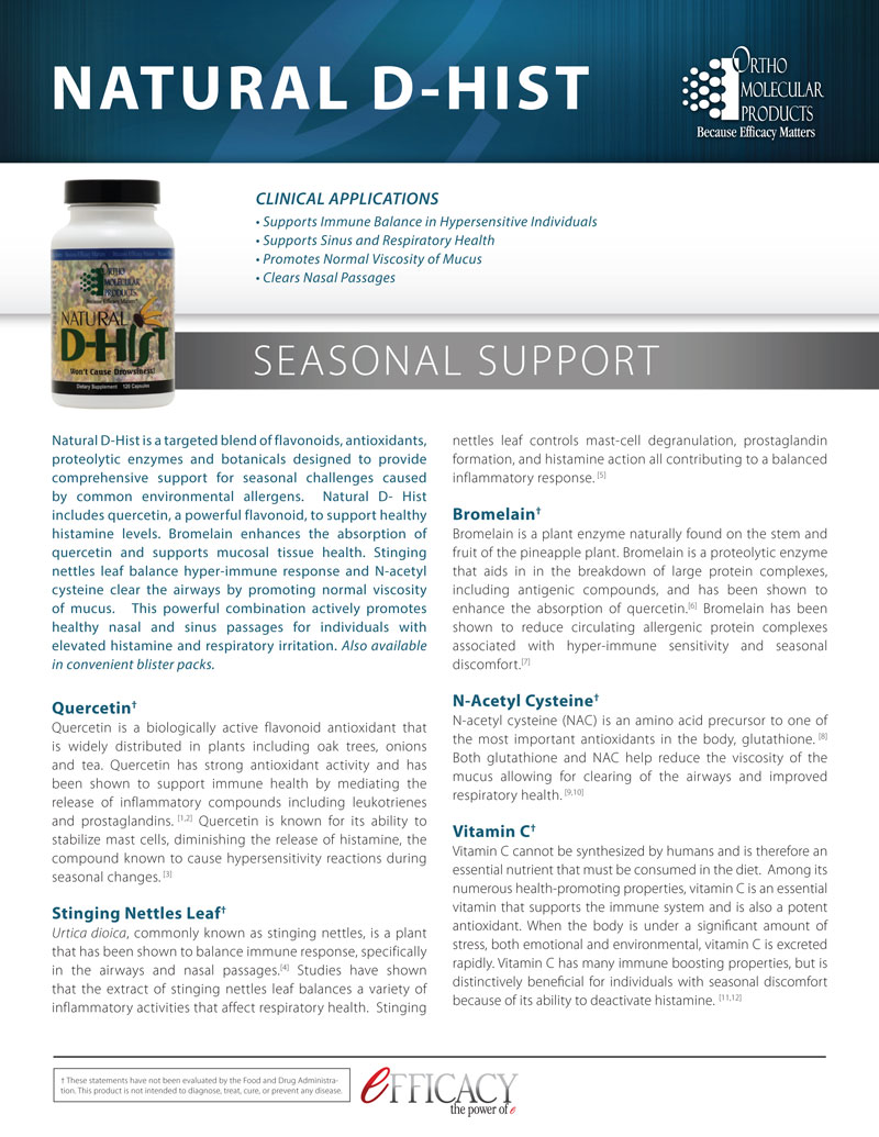 Natural D-Hist Supplement