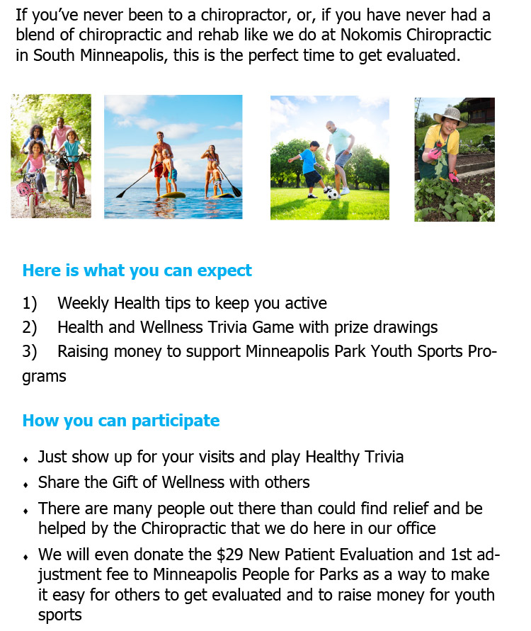 Chiropractic Minneapolis MN 30th Annual Spring Into Wellness