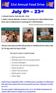 July Food Drive
