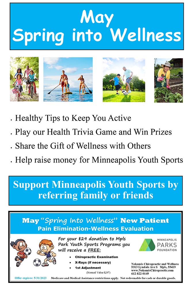 Chiropractic Minneapolis MN May Spring Into Wellness Poster