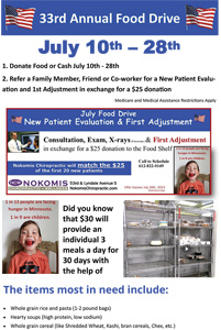 July Food Drive